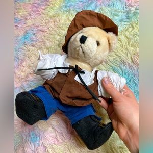 Vintage pilgrim plush bear